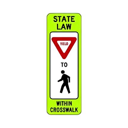 Yield to Pedestrians in Crosswalk
