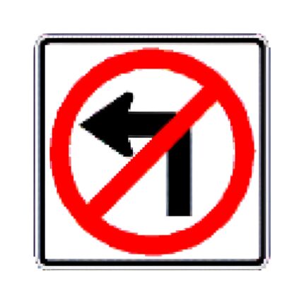 No Left Turn symbol