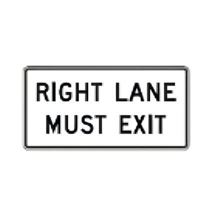 Right Lane Must Exit