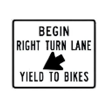 Begin Right Turn Lane Yield To Bikes