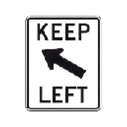 Keep (Arrow Northwest) Left