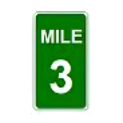 Mile Marker, 1-Digit