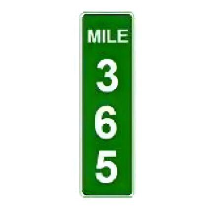 Mile Marker, 3-digits