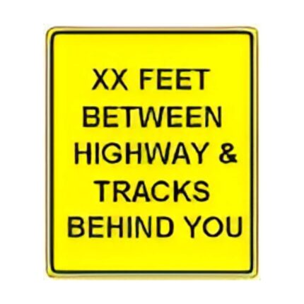 Feet Between Highway & Tracks