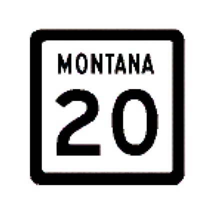 Montana State Route Marker