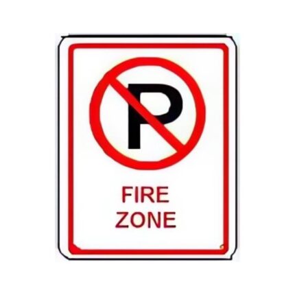 No Parking symbol Fire Zone