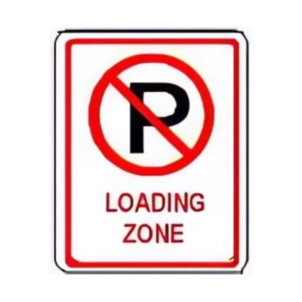 No Parking symbol Loading Zone