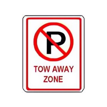 No Parking symbol Tow-Away Zone