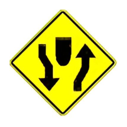 Divided Highway Begins symbol