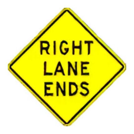 Right (or Left) Lane Ends