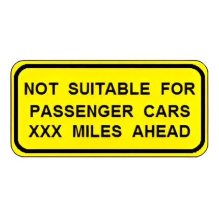Not Suitable for Passenger Cars