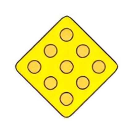 Road Hazard Marker (Amber Reflectors on Yellow)