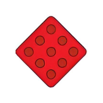 End of Road Marker (Red Reflectors on Red)