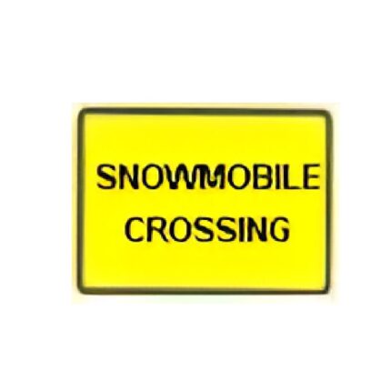 Snowmobile Xing plate