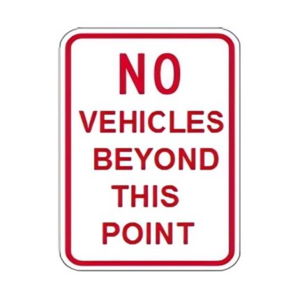 No Vehicles Beyond This Point