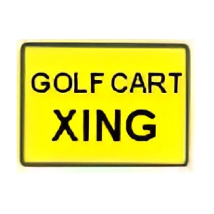 Golf Cart Xing plate