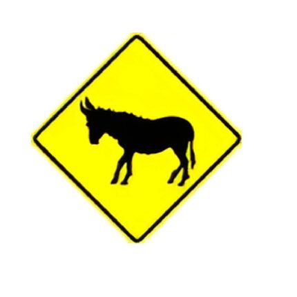 Donkey Crossing symbol