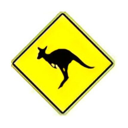 Kangaroo Crossing symbol