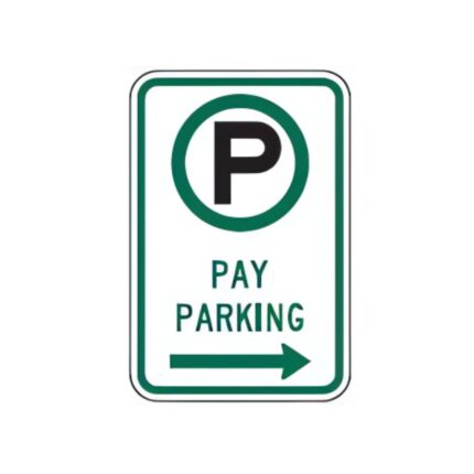 Pay Parking Directional Sign