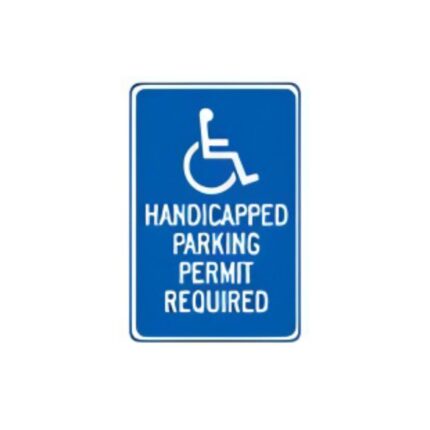 Handicap Permit Required, Blue