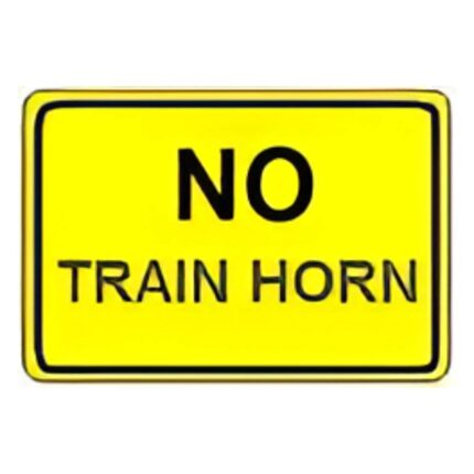 No Train Horn plate