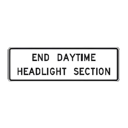 End Daytime Headlight Section