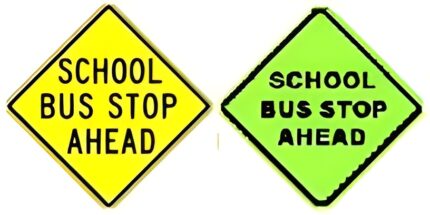 School Bus Stop Ahead