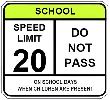 School Speed Limit - Do Not Pass