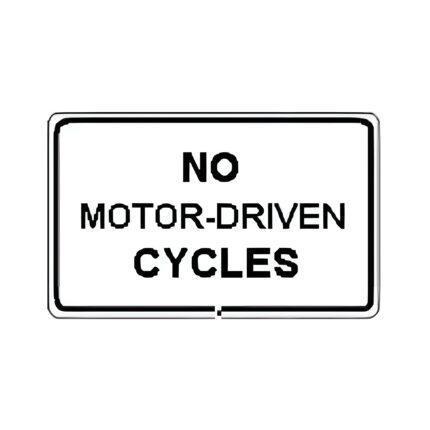 No Motor-Driven Cycles