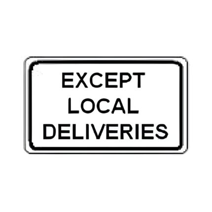 Except Local Deliveries