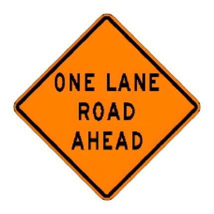 One Lane Road Ahead