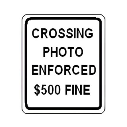 Crossing Photo Enforced $500 Fine