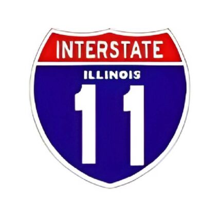 Interstate Shield with State Name