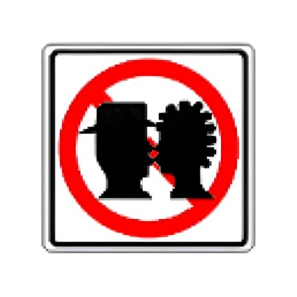 No Kissing Zone