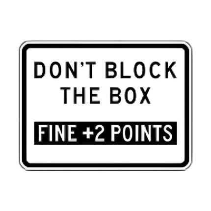Don't Block The Box +