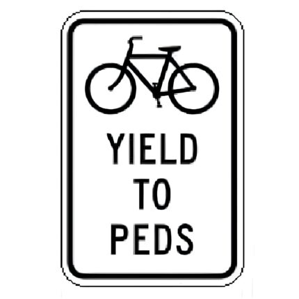 Bikes Yield to Pedestrians