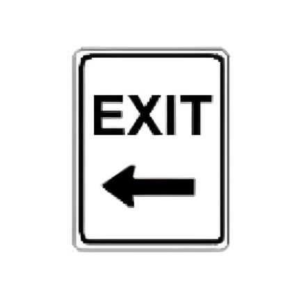 Exit with Arrow