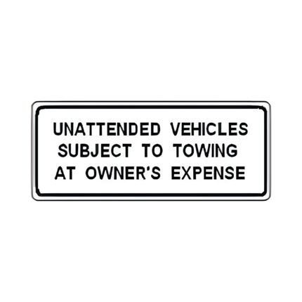 Unattended Vehicles Subject to Towing