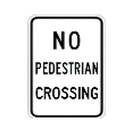 No Pedestrian Crossing