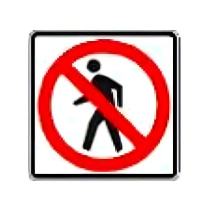No Pedestrian Crossing symbol