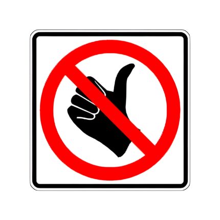 No Hitch-Hiking symbol