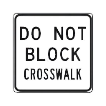 Do Not Block Crosswalk
