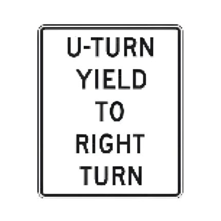 U-Turn Yield to Right Turn