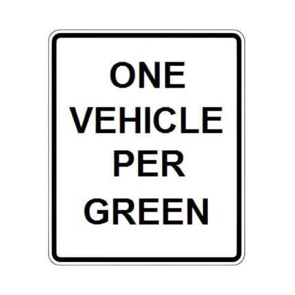 One Vehicle Per Green