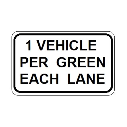1 Vehicle Per Green