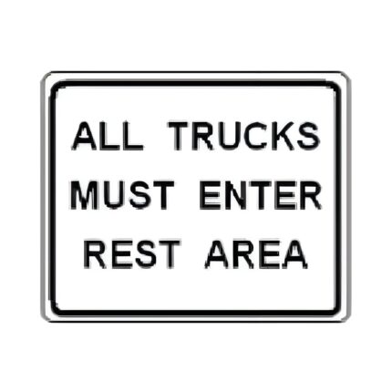 All Trucks Must Enter Rest Area