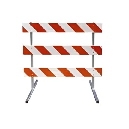 Type III Barricade - Square Tube Bases (One-sided Panels)